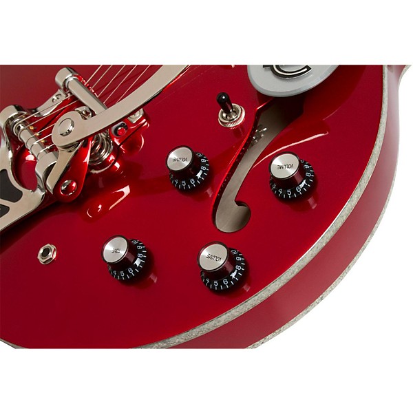 Open Box Epiphone Riviera Custom P93 Red Royale Hollowbody