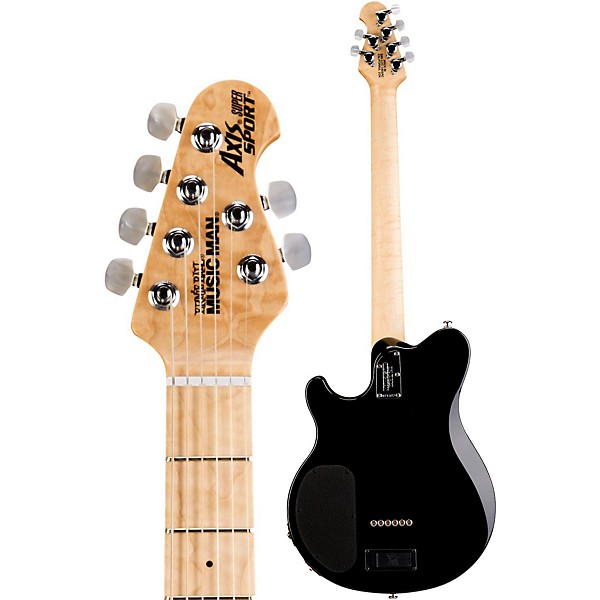 Ernie Ball Music Man Axis Super Sport MM90 Hollowbody Electric Guitar with Piezo Balboa Blue Burst