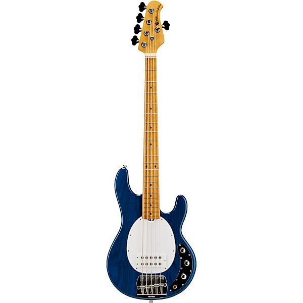 Open Box Ernie Ball Music Man Classic Stingray 5 5-String Electric Bass Guitar Level 1 Transparent Blue