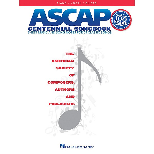 Hal Leonard ASCAP Centennial Songbook for Piano/Vocal/Guitar