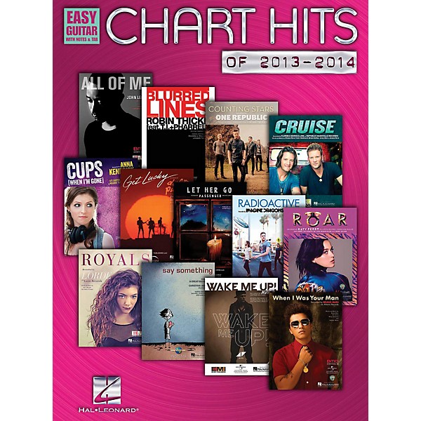 Hal Leonard Chart Hits Of 2013-2014 Easy Guitar With Tab