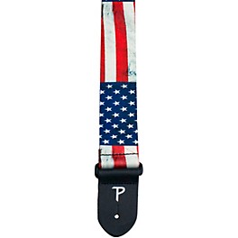 Perri's 2" Polyester Guitar Strap Checker - Rainbow 2 in. Perri's 2" Polyester Guitar Strap Distressed USA Flag