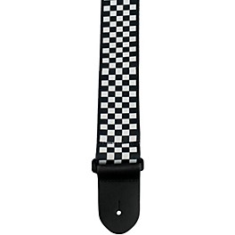 Perri's 2" Polyester Guitar Strap Checker - Rainbow 2 in. Perri's 2" Polyester Guitar Strap Black and White Checker Board