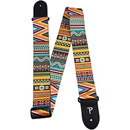 Perri's 2" Polyester Guitar Strap Checker - Rainbow 2 in. Perri's 2" Polyester Guitar Strap Aztec