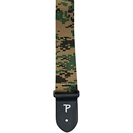Perri's 2" Cotton Guitar Strap With Leather Ends Digital Camouflage