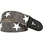 Perri's 2" Cotton Guitar Strap With Leather Ends Printed Stars 2 in.