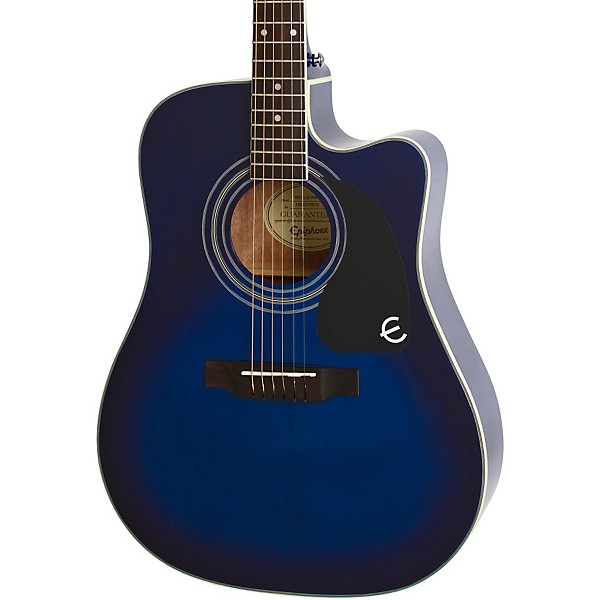 Open Box Epiphone PRO-1 ULTRA Acoustic-Electric Guitar Level 2 Transparent Blue 888365498393