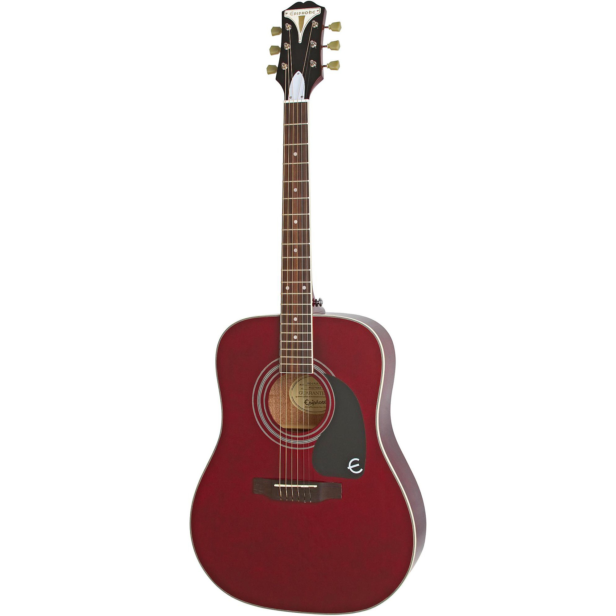Open Box Epiphone PRO-1 PLUS Acoustic Guitar Wine Red 888365581200