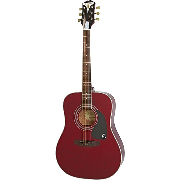 Open Box Epiphone PRO-1 PLUS Acoustic Guitar Wine Red 888365572291