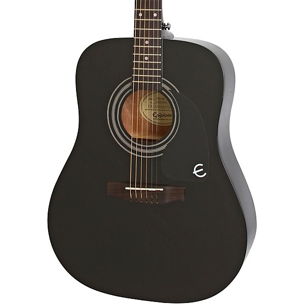 Open Box Epiphone PRO-1 Acoustic Guitar Level 2 Ebony 190839784421