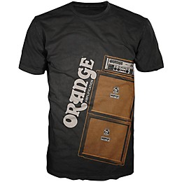 Orange Amplifiers Men's Stack T-Shirt Black XXX-Large