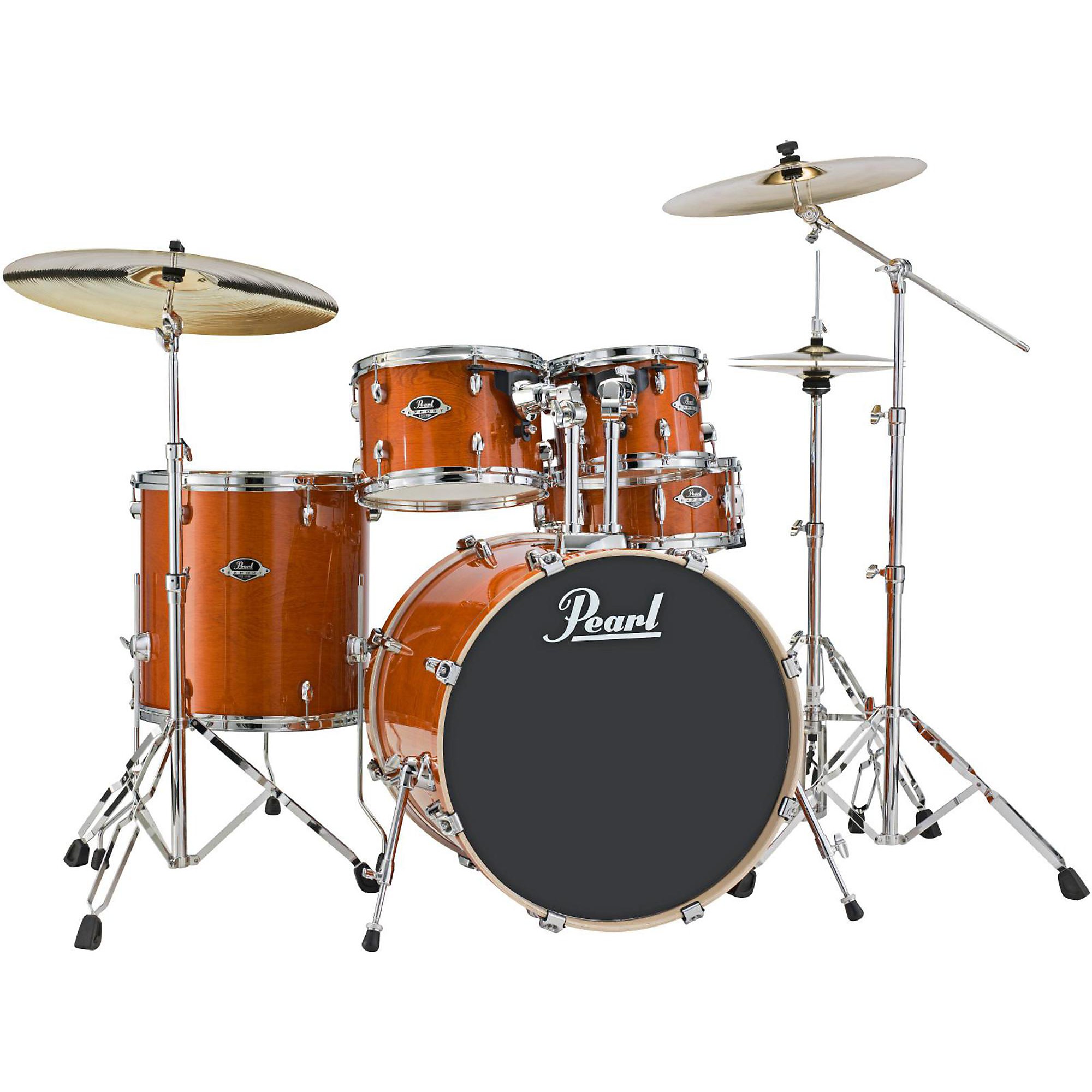 Pearl Export EXL New Fusion 5-Piece Drum Set with Hardware Honey