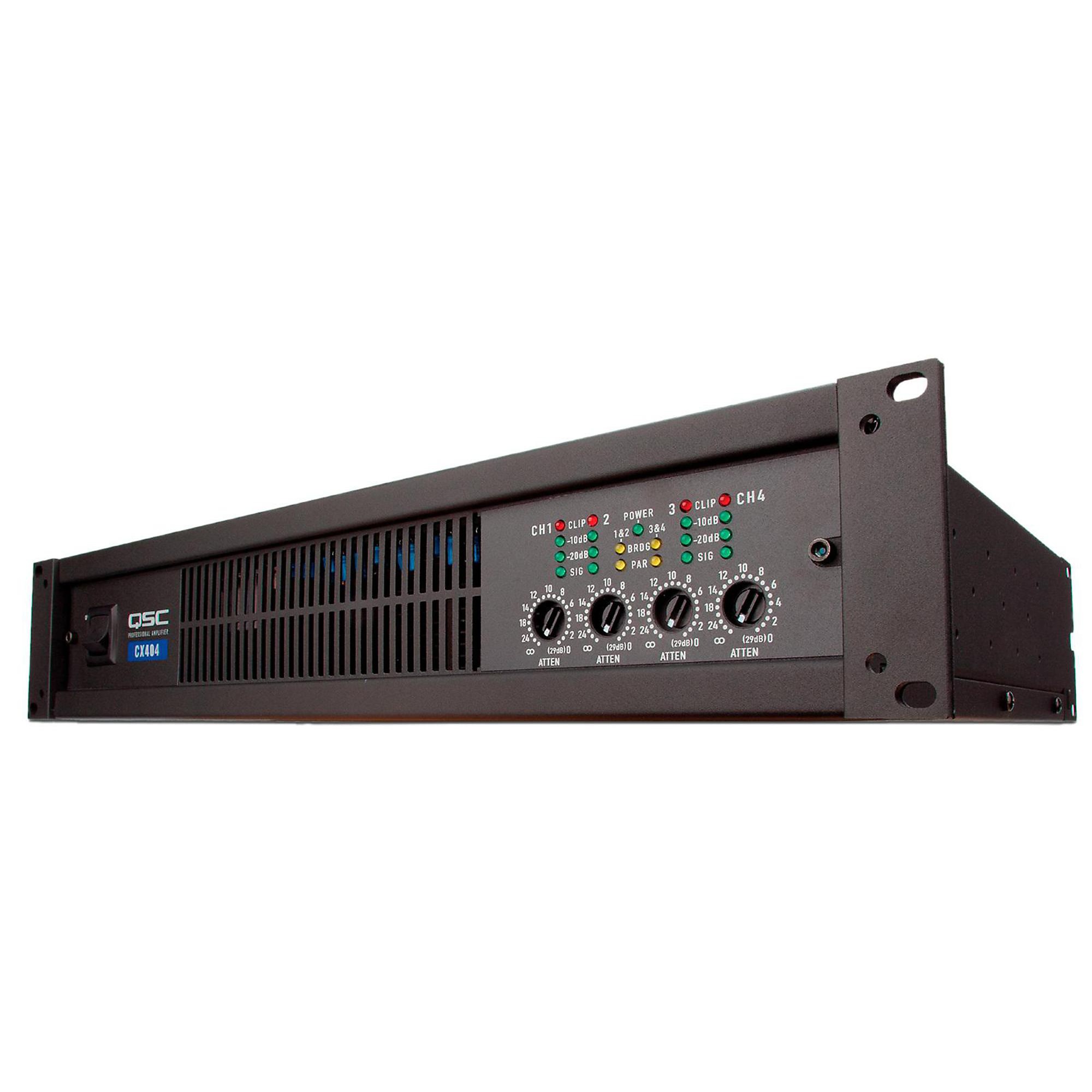 CX404 QSC パワーアンプ　PROFESSIONAL AMPLIFIER QSC CX404 4-CH Low-Z Power Amplifier | Guitar Center