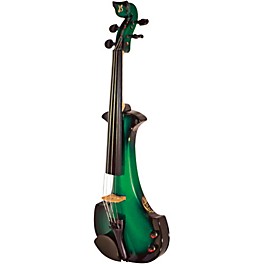 Bridge Aquila Series 4-String Electric Violin Black-Green Bridge Aquila Series 4-String Electric Violin Black-Green