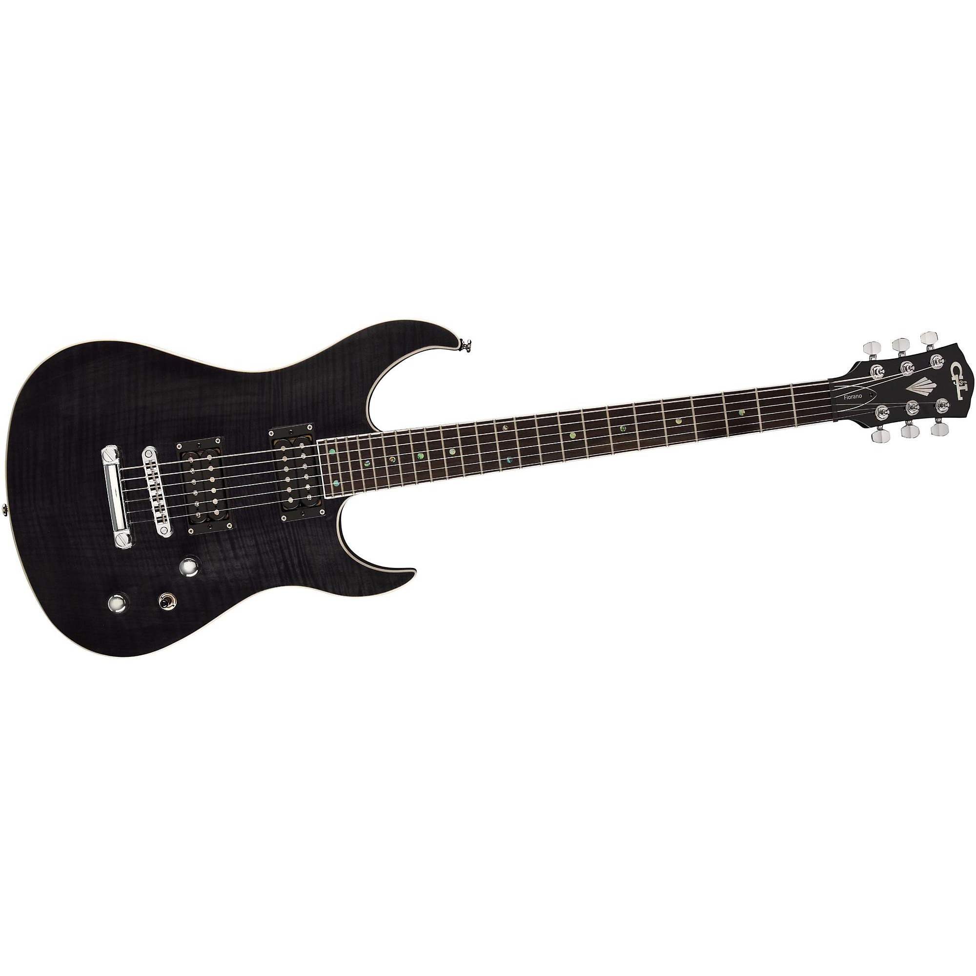 G&L Tribute Fiorano GTS Electric Guitar Transparent Black Rosewood