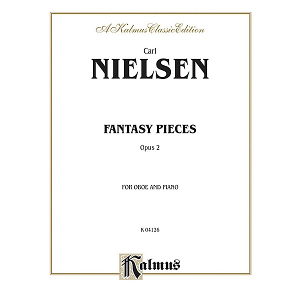 Alfred Fantasy Pieces Op. 2 for Oboe By Carl Nielsen Book