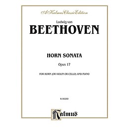 Alfred Horn Sonata Op. 17 for French Horn By Ludwig van Beethoven Book
