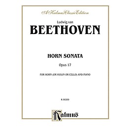 Alfred Horn Sonata Op. 17 for French Horn By Ludwig van Beethoven Book