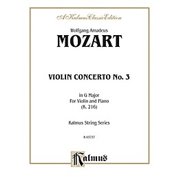 Alfred Violin Concerto No. 3 in G Major K. 216 for Violin By Wolfgang Amadeus Mozart Book