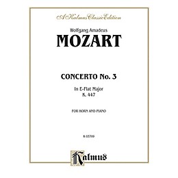 Alfred Horn Concerto No. 3 in E-Flat Major K. 447 for French Horn By Wolfgang Amadeus Mozart Book