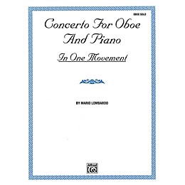 Alfred Concerto for Oboe and Piano In One Movement By Mario Lombardo Book