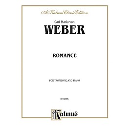 Alfred Romance for Trombone By Carl Maria von Weber Book