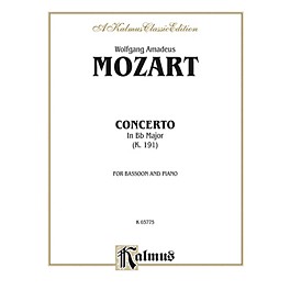 Alfred Bassoon Concerto K. 191 for Bassoon By Wolfgang Amadeus Mozart Book