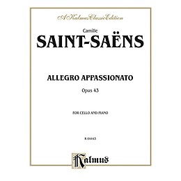Alfred Allegro Appassionato Op. 43 for Cello By Camille Saint-Sa«ns Book