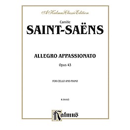 Alfred Allegro Appassionato Op. 43 for Cello By Camille Saint-Sa«ns Book