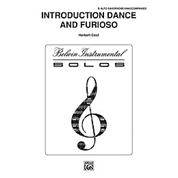 Alfred Introduction, Dance and Furioso for Alto Sax By Couf Book