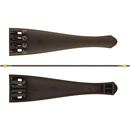 Otto Musica Carbon Composite Cello Tailpiece with Four Built-In Fine Tuners and Braided Steel Tailgut 1/4 - 1/8 Cello