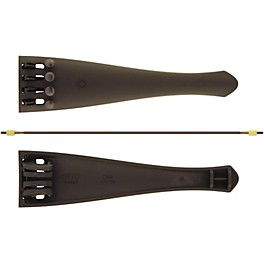 Otto Musica Carbon Composite Cello Tailpiece with Four Built-In Fine Tuners and Braided Steel Tailgut 3/4 - 1/2 Cello