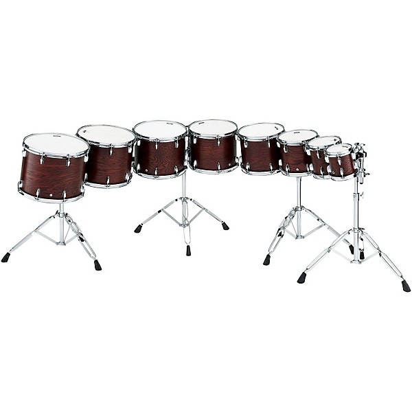 Yamaha Grand Series Double Headed Concert Tom 13 x 10.5 in. Darkwood Stain Finish