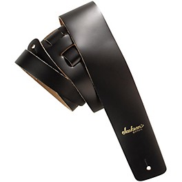 Jackson 2" Leather Guitar Strap Black