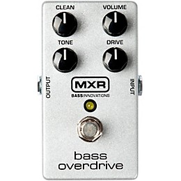 Open Box Dunlop M89 Bass Overdrive Effects Pedal Level 1 Silver