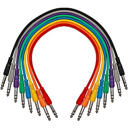 Livewire TRS-TRS Straight-Straight Patch Cable 8-Pack 17 in.