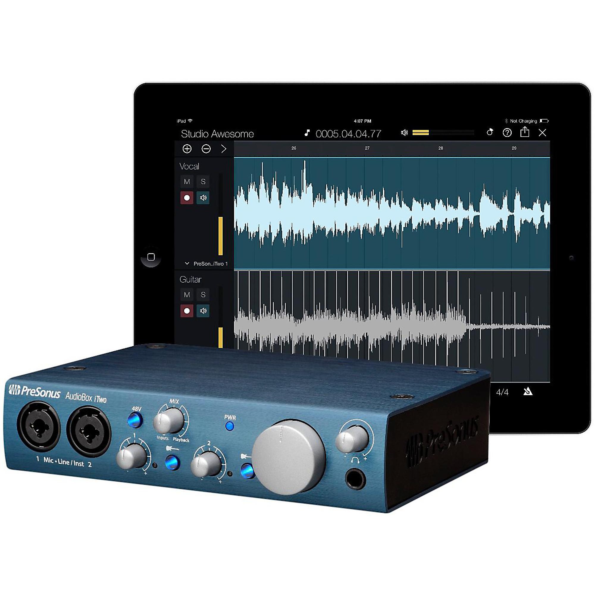 PreSonus AudioBox iTwo 2x2 USB/iPad Recording System | Guitar Center