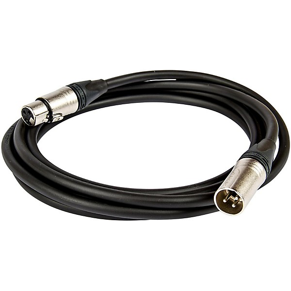 Open Box Asterope Pro Stage XLR Microphone Cable Level 1 Black 4 ft.