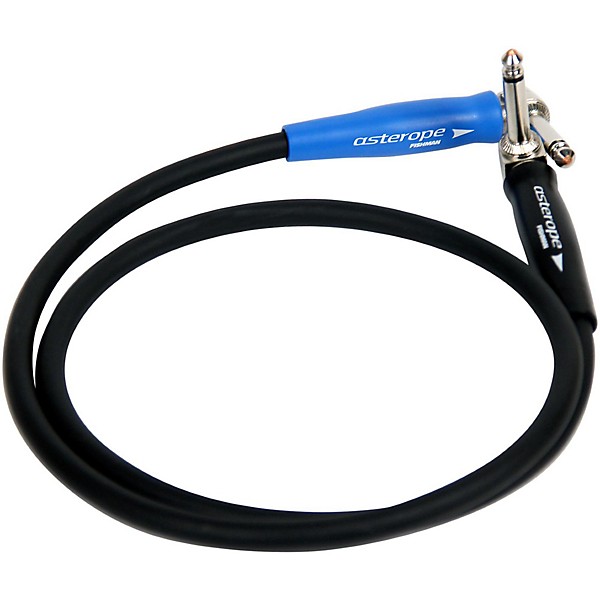 Open Box Asterope Pro Stage 1/4 Inch Right to Right Instrument Cable Level 1 Black 1 ft.