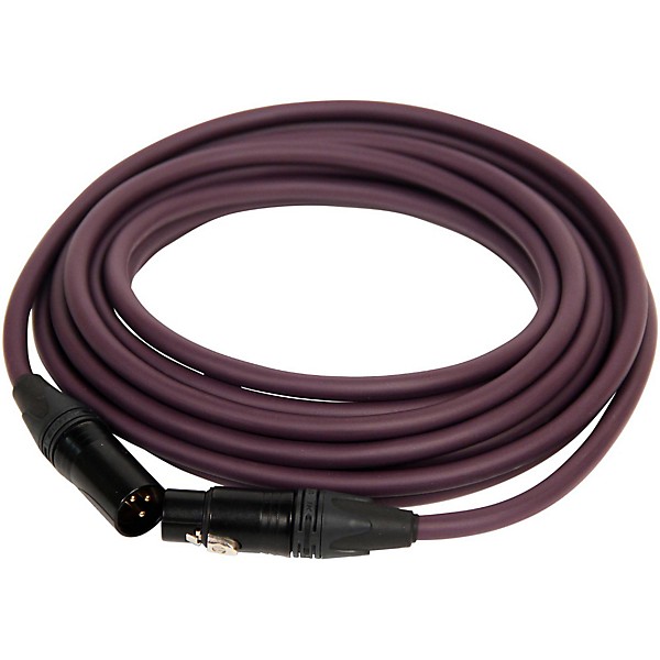 Open Box Asterope Pro Studio XLR Microphone Cable Level 1 Purple 2 ft.