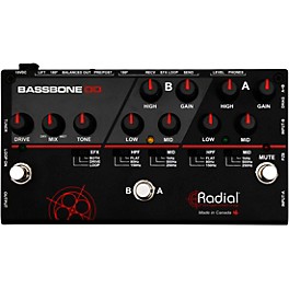 Open Box Radial Engineering Bassbone OD Bass Preamp With Overdrive Level 1