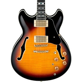 Ibanez JSM10 John Scofield Signature Semi-Hollowbody Electric Guitar Vintage Yellow Sunburst