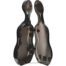 Otto Musica Mirage Series Carbon Hybrid Cello Case 4/4 Silver Gray