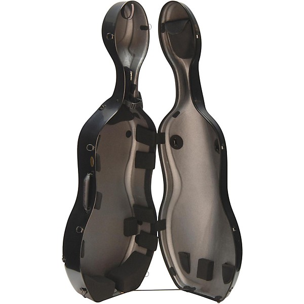 Otto Musica Mirage Series Carbon Hybrid Cello Case 4/4 Silver Gray