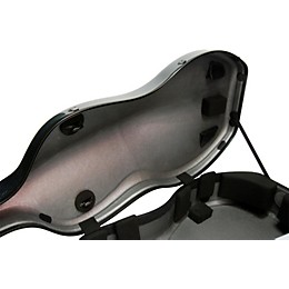 Otto Musica Mirage Series Carbon Hybrid Cello Case 4/4 Silver Gray