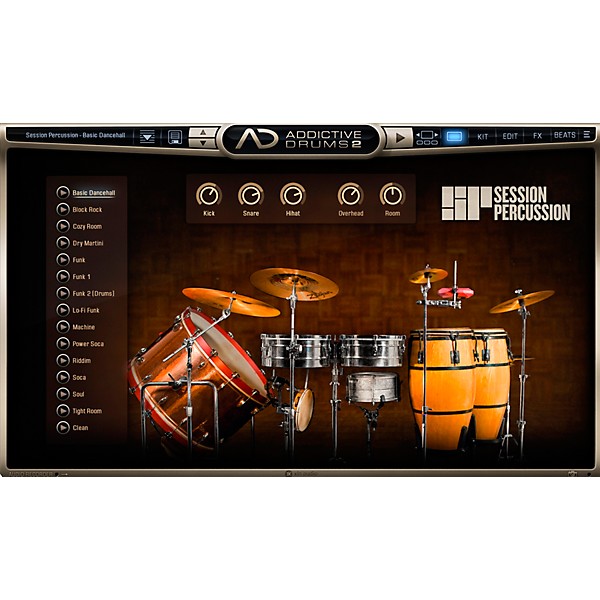 XLN Audio Addictive Drums 2  Session Percussion Software Download