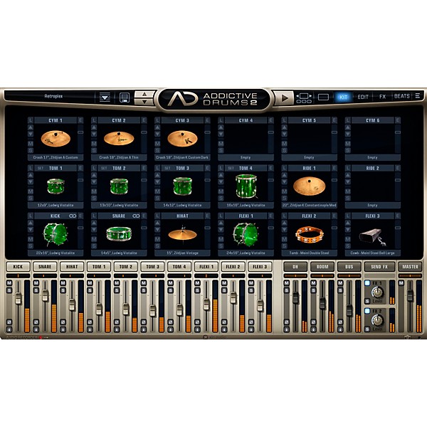 XLN Audio Addictive Drums 2  Retroplex Software Download