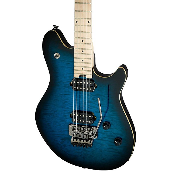Open Box EVH Wolfgang Standard Electric Guitar Level 2 Transparent Blue Burst 190839440112