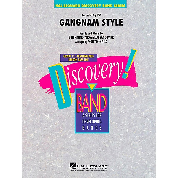 Hal Leonard Gangnam Style  - Discovery Concert Band Level 1