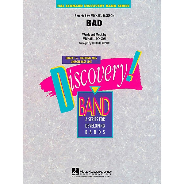 Hal Leonard Bad - Discovery Concert Band Level 1